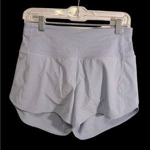 Lululemon Light Blue Speed Up High-Rise Lined Short 5“ Size 6